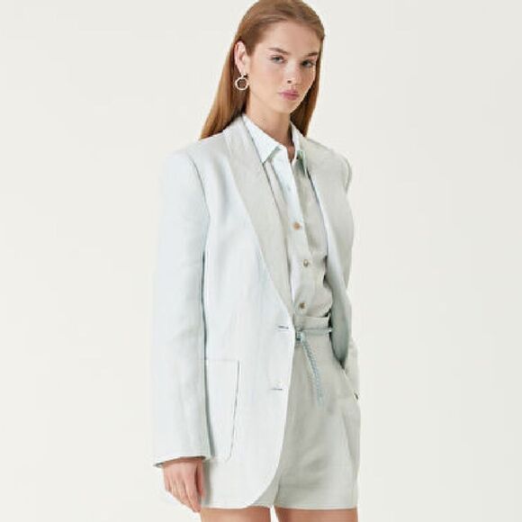 Zimmermann Natura Mint Linen Jacket Size 8 NWT $1350 - Picture 4 of 11